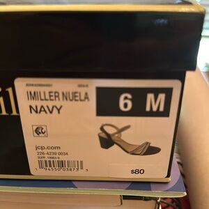 Navy blue dress shoes